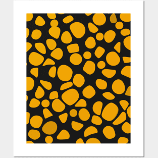 mustard pebbles Posters and Art